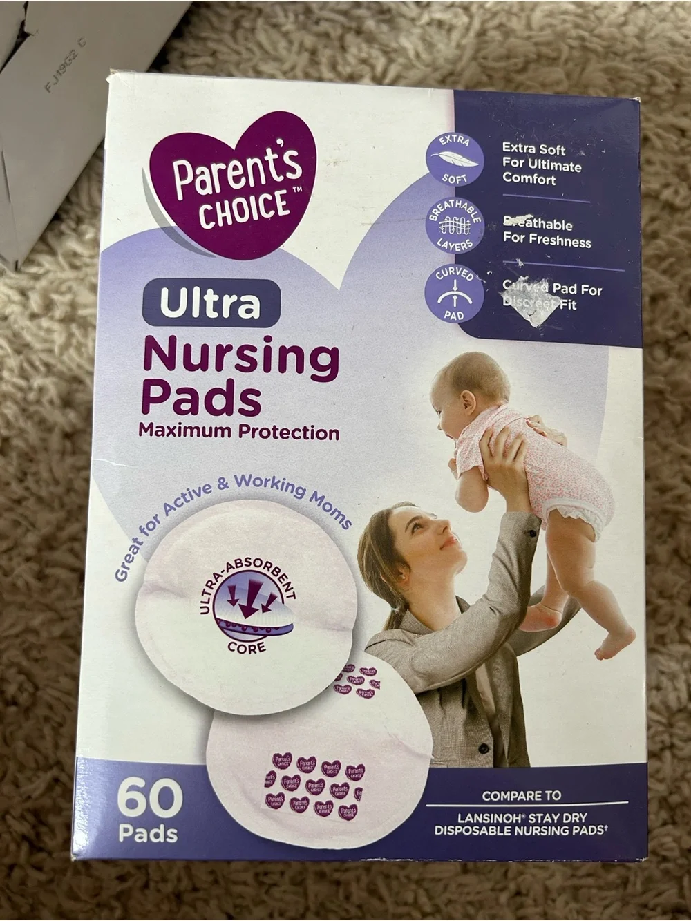 156 ultra nursing pads parents choice individually wrapped